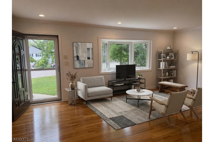 Virtually staged Living room