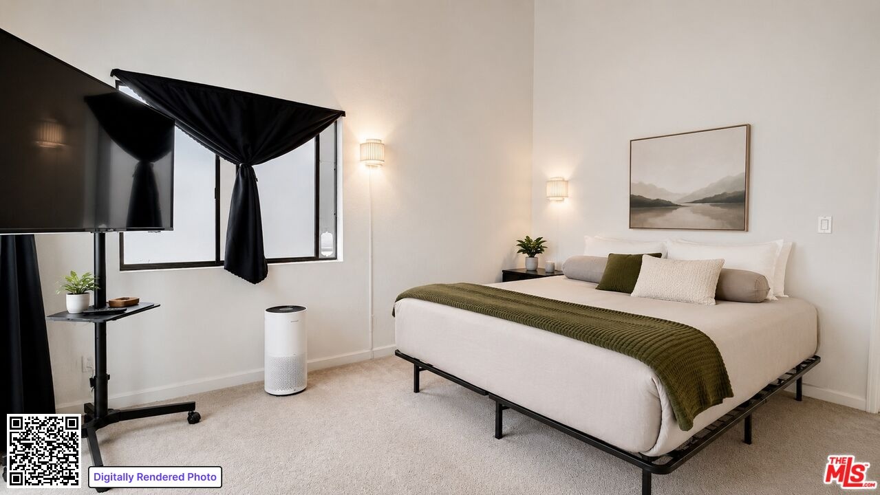 Spacious primary bedroom with
