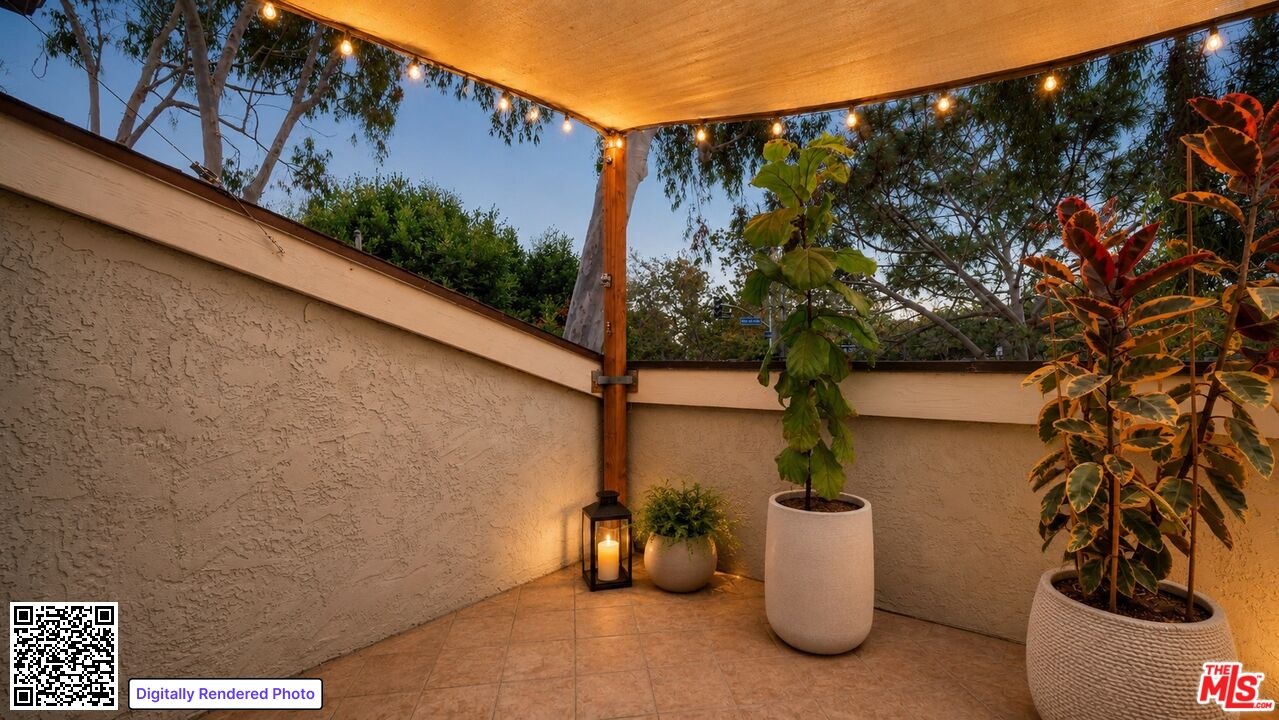 Lush greenery and soft lightin