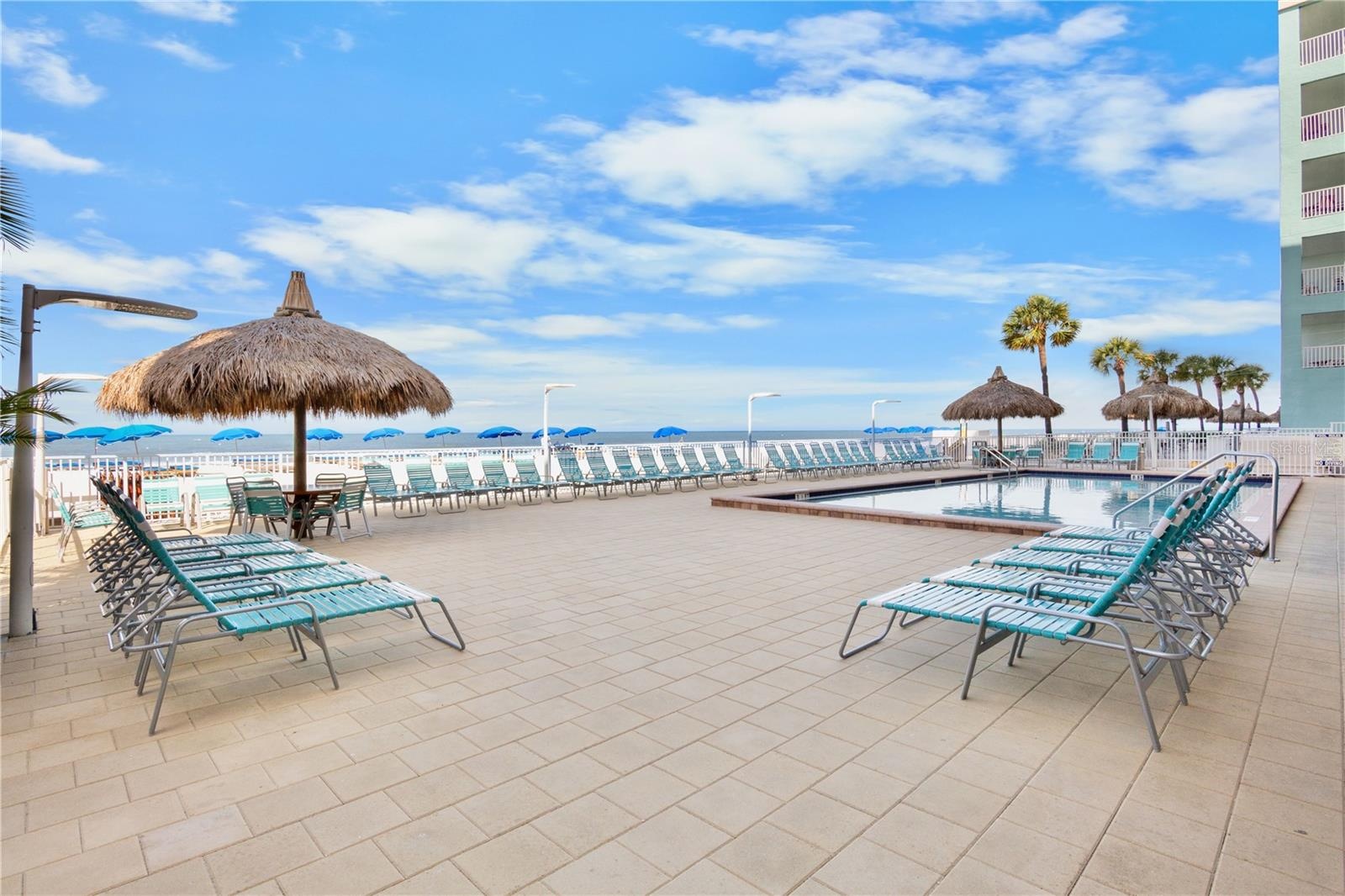 Abundance of deck furniture
