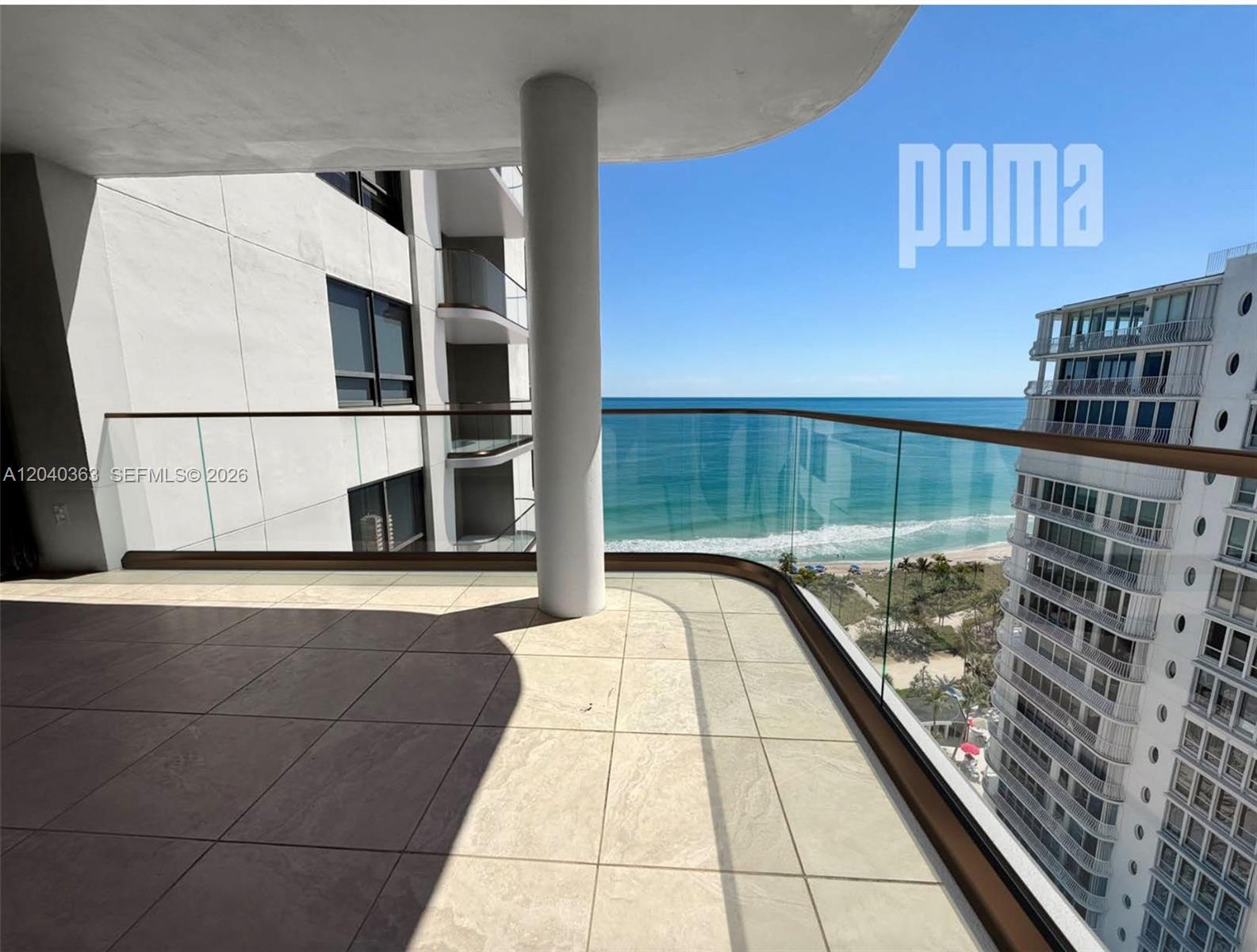RENDERINGConcrete wall balcony will be replaced with glass