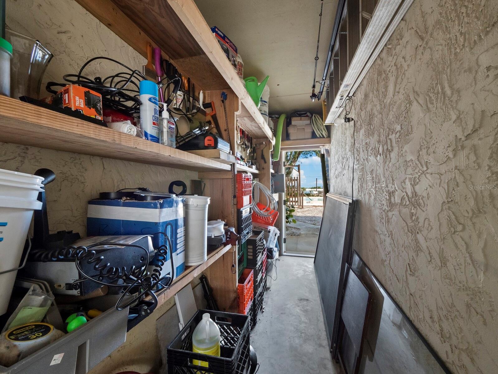 Even a little storage/ workshop!!