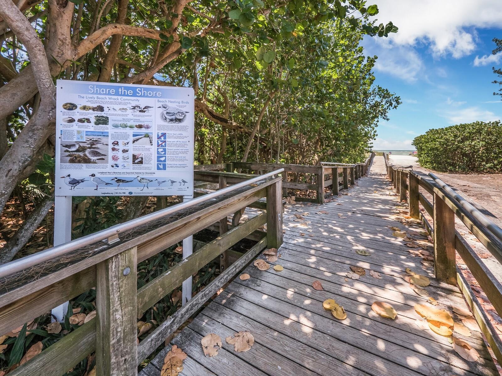 The boardwalk to Broadway beach