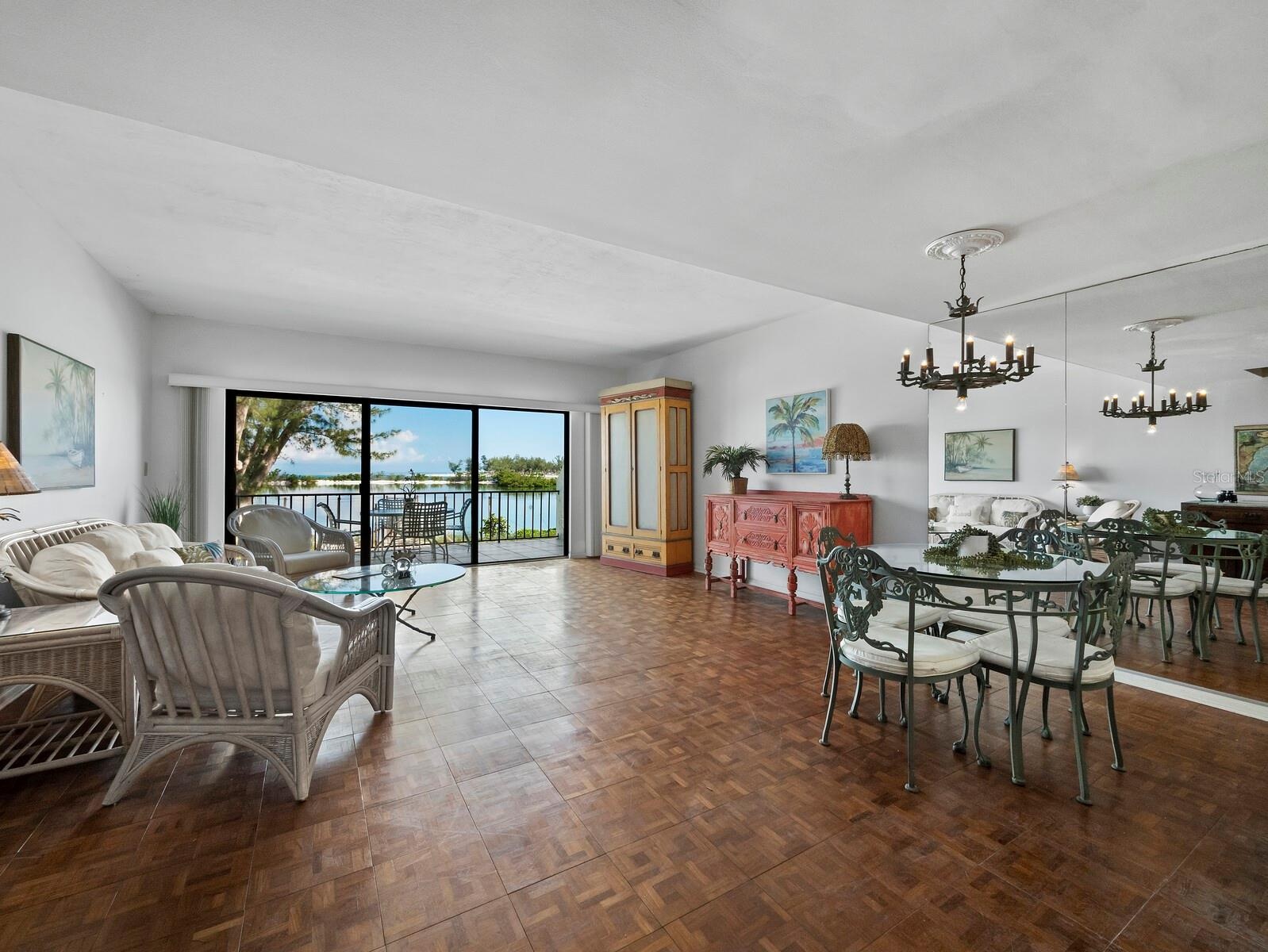 A large open great room with the most incredible view!