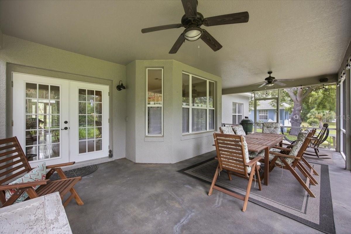 Generously Sized Screened In Rear Porch