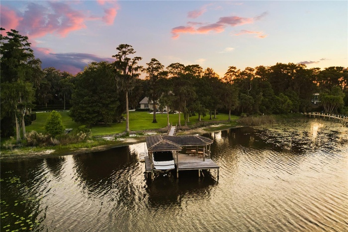 Private dock on Lake Jessamine