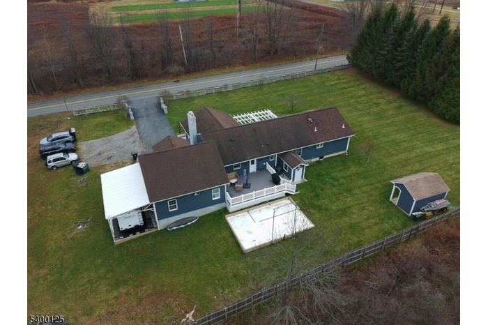Drone over the house
