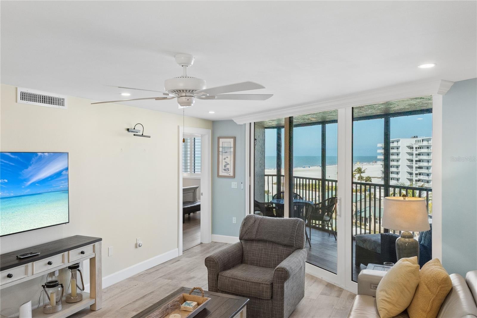 Gulf view from living area