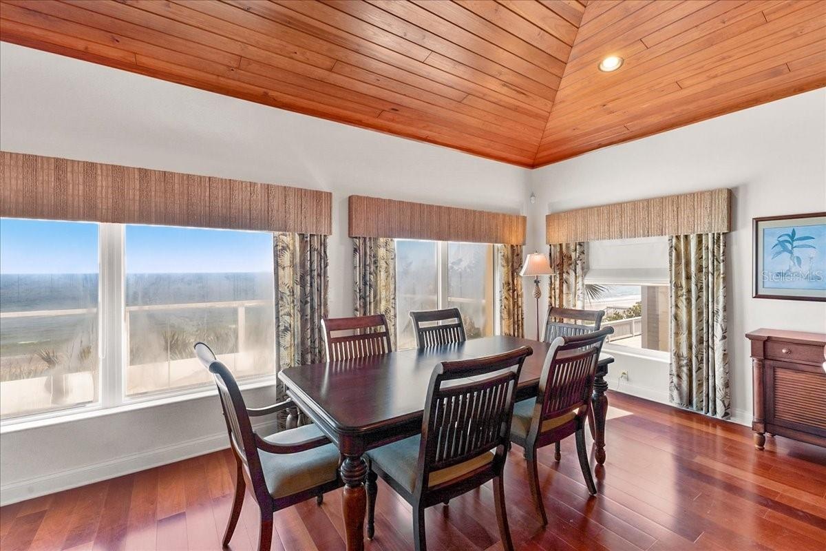 Second floor dining area