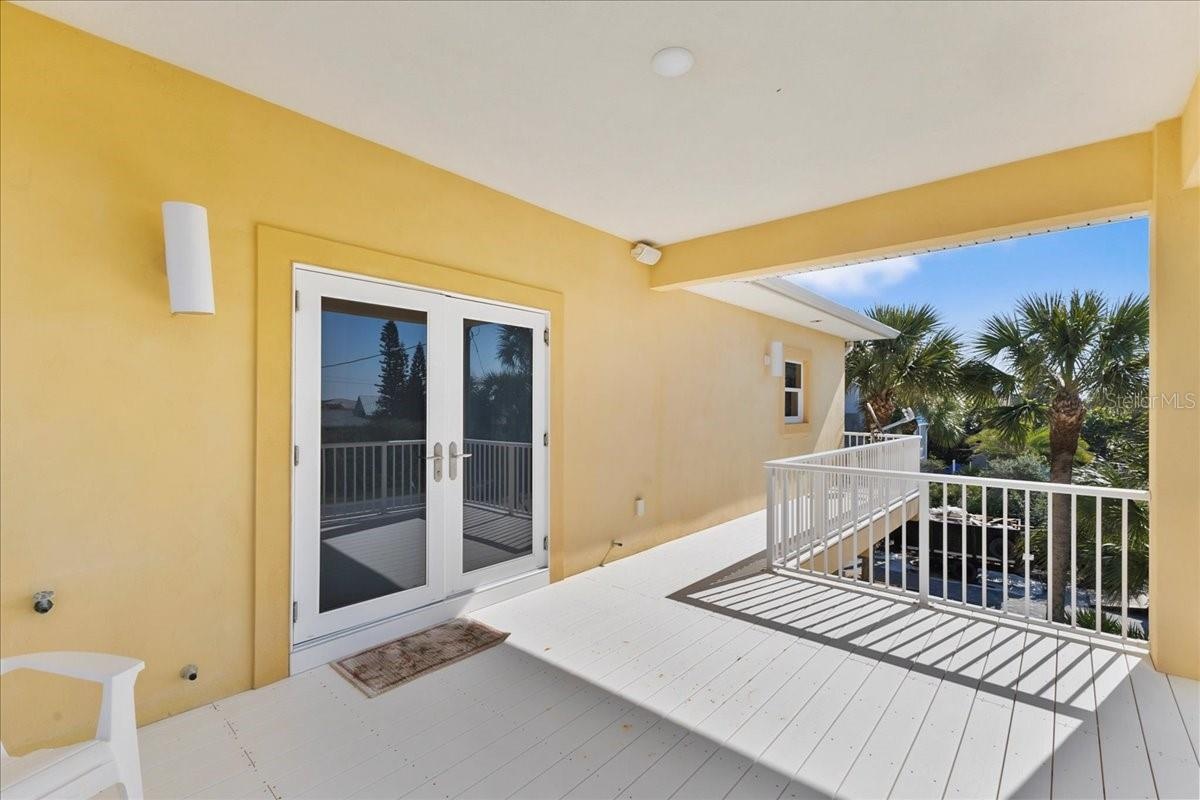 Balcony off second floor west bedroom