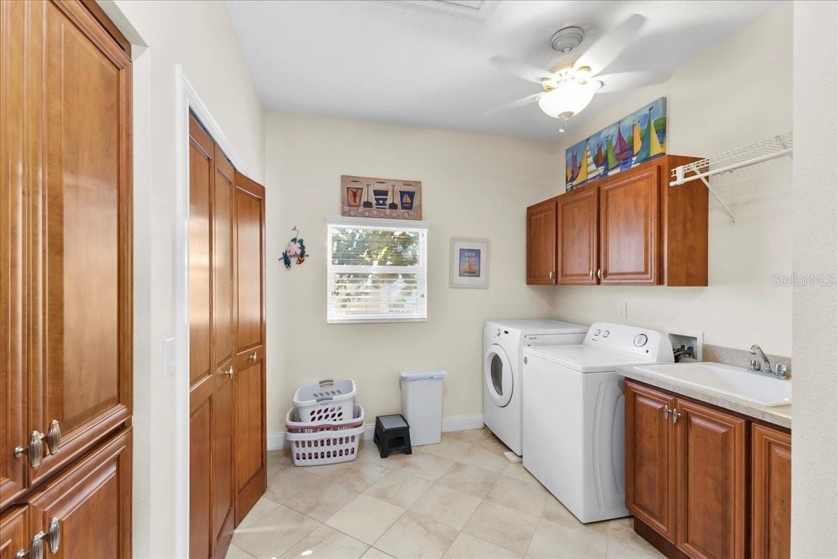 Second floor laundry room