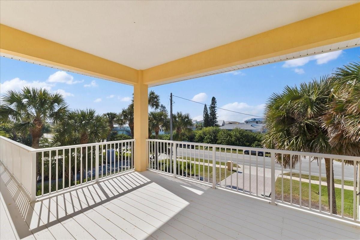 Balcony off second floor west bedroom