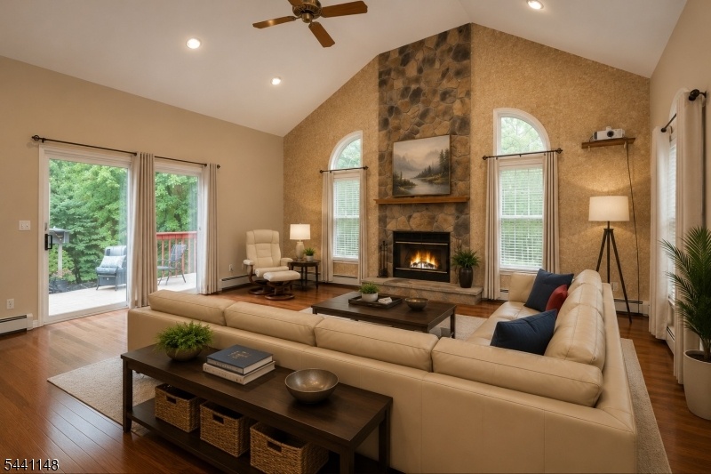 great room staged