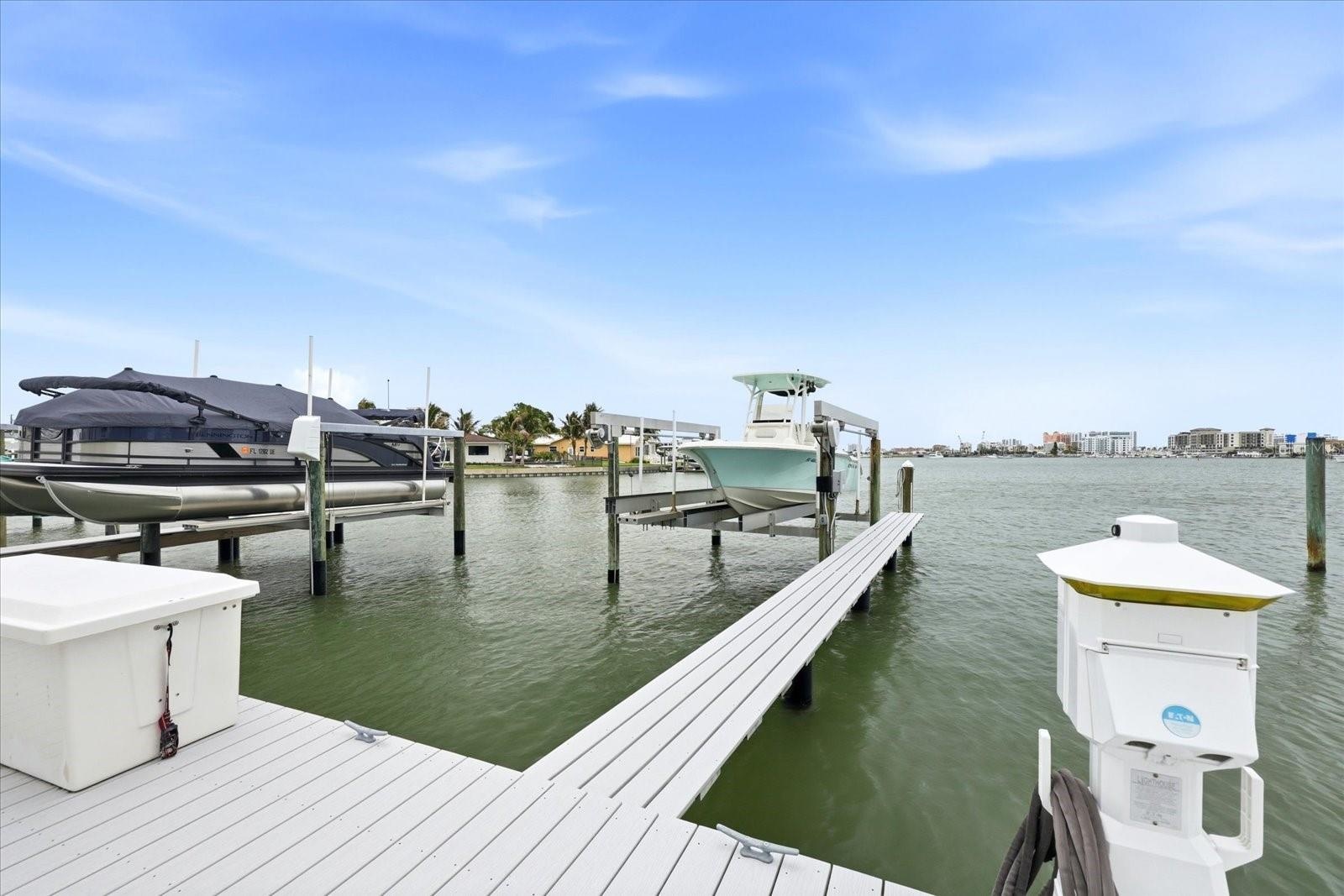 Boat Slip with 10,000 lb lift included!