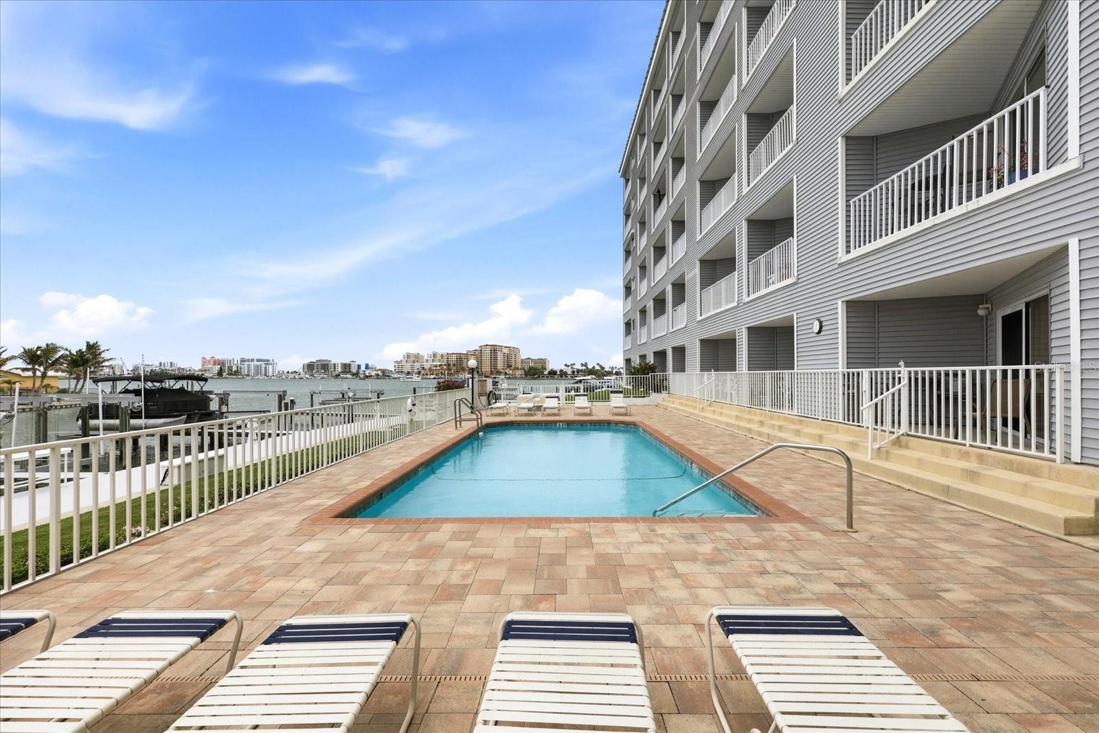 Sparkling Building Pool