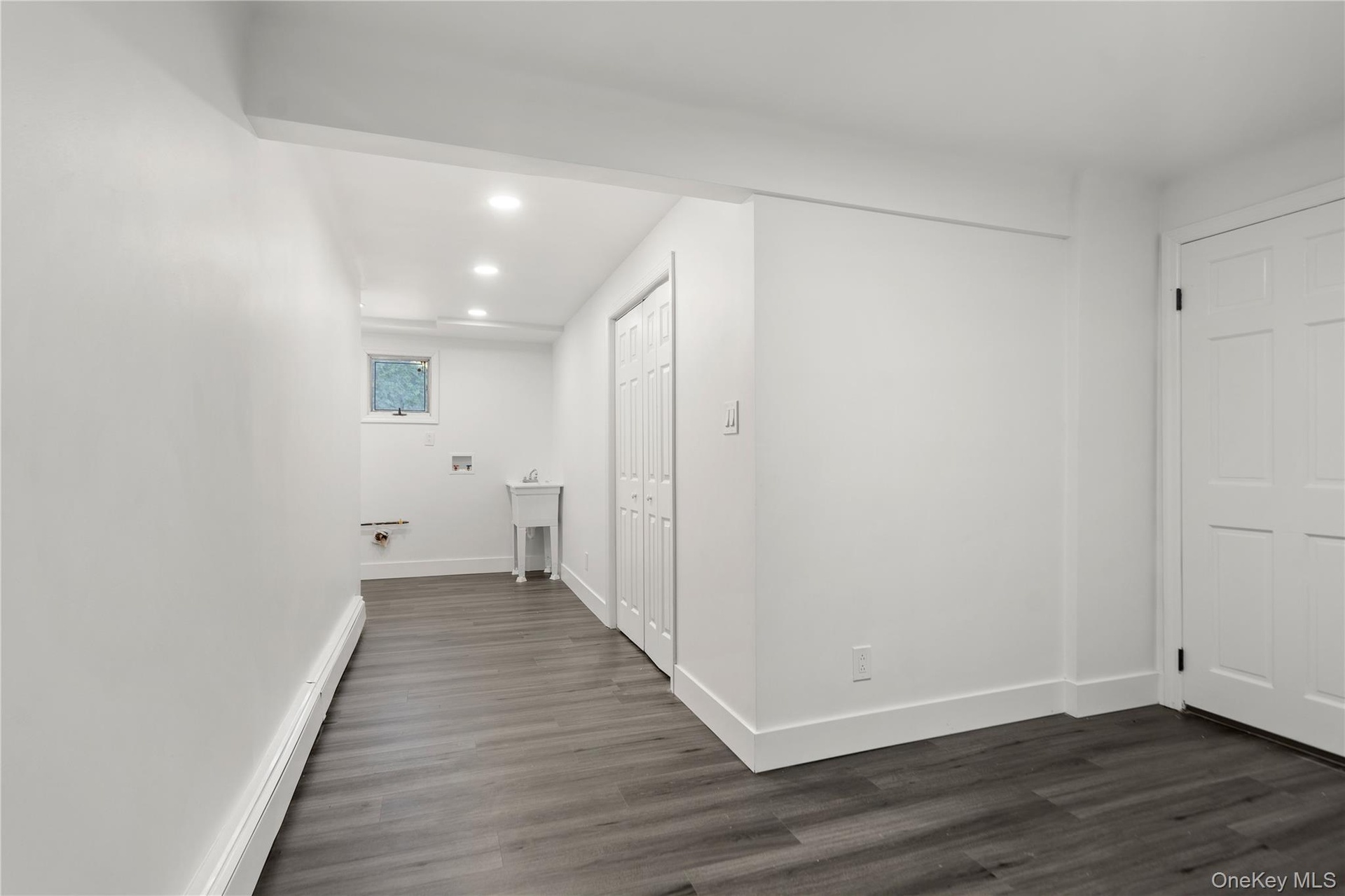 Laundry Hookups with Storage Closet