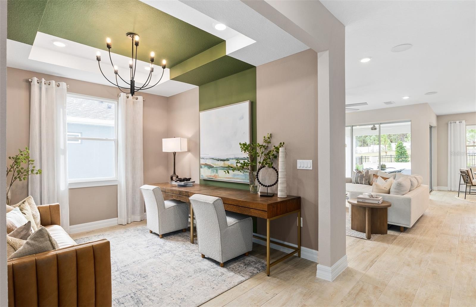 Model Home Design Only. Pictures and furnishings are for illustrative purposes only. Elevations, colors and options may vary. Furniture is for model h