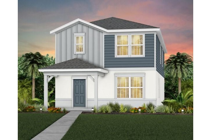 Exterior Design. Artistic rendering for this new construction home. Pictures are for illustrative purposes only. Elevations, colors and options may va