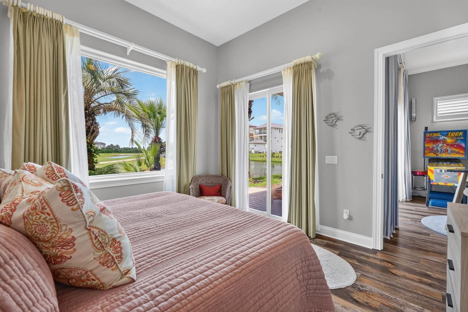 Guest bedroom with gorgeous views