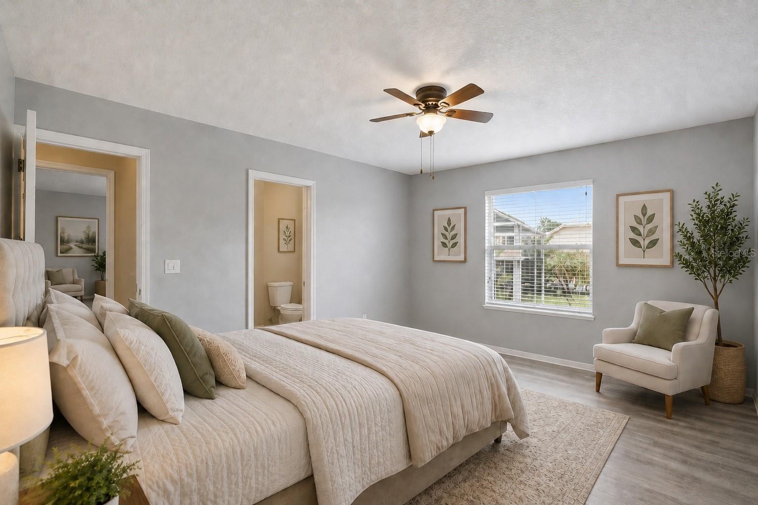 Upstairs Bedroom With Full Jack & Jill Bathroom