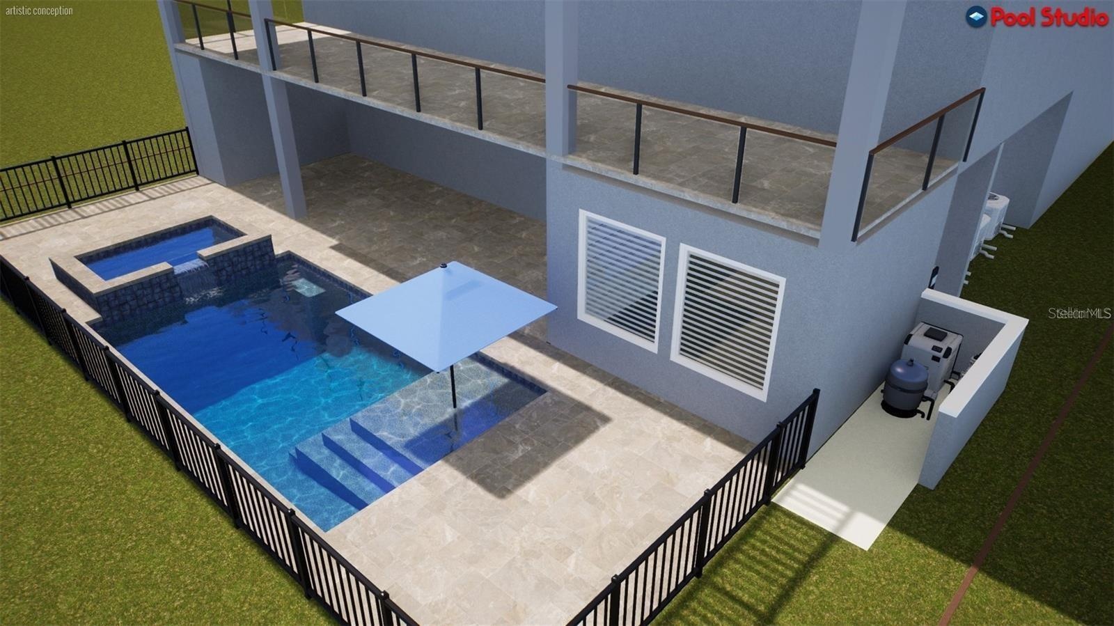 ARTIST RENDITION OF THE POOL