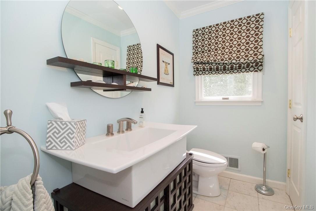 Powder room on main floor