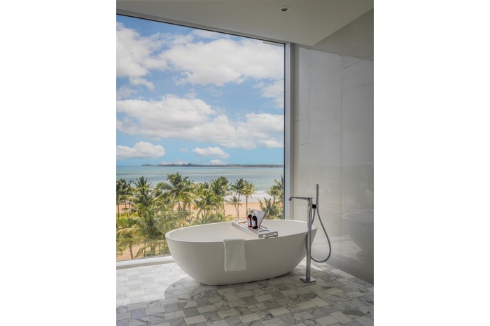 Master Bedroom Bath and Oceanfront View