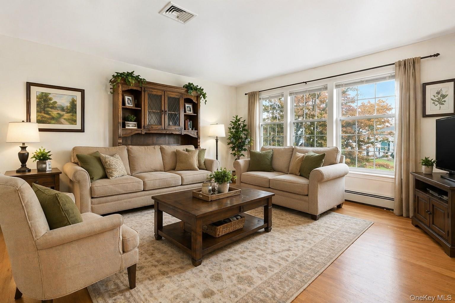 Rendering of it as a living room space and not a dining room