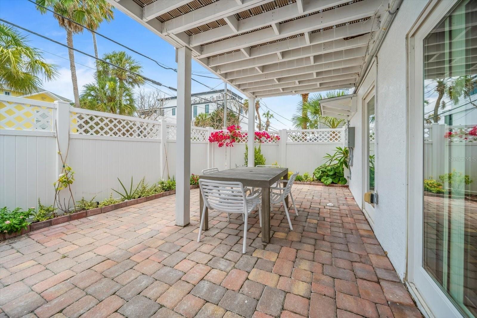 The Corraline, covered Patio