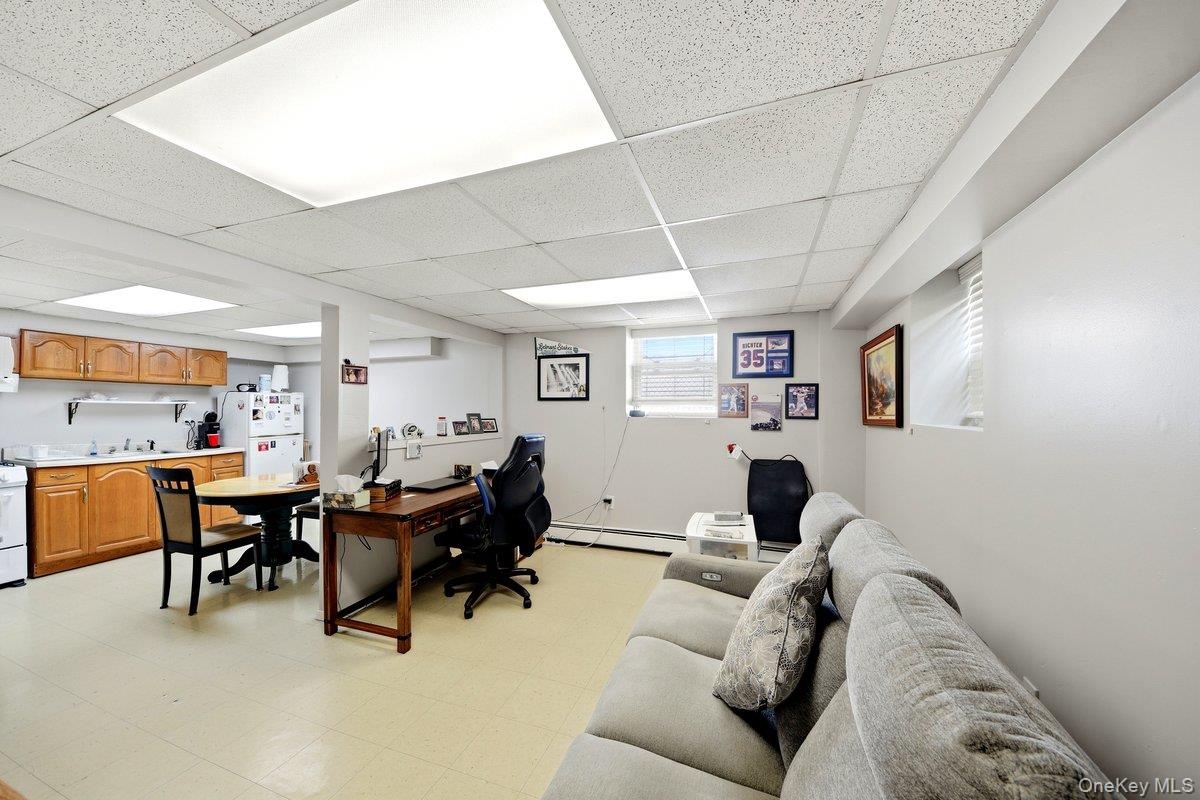 Spacious lower-level area