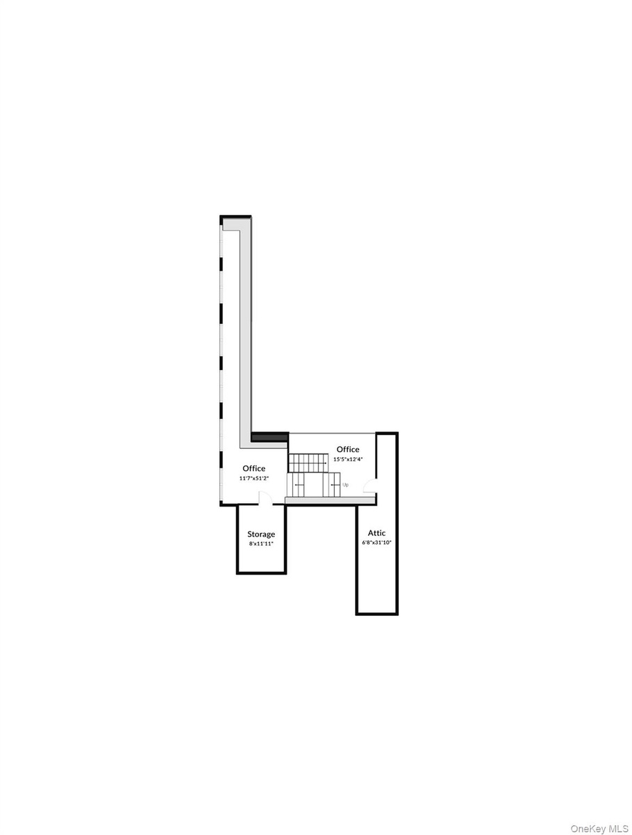 Second level floor plan.