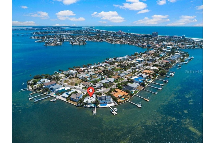 96 feet of intracoastal waterfront with panoramic open water views