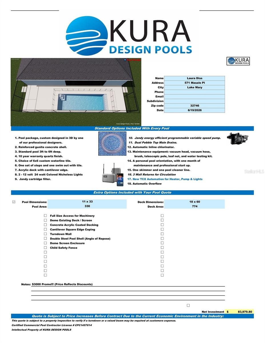Custom Pool Quote
