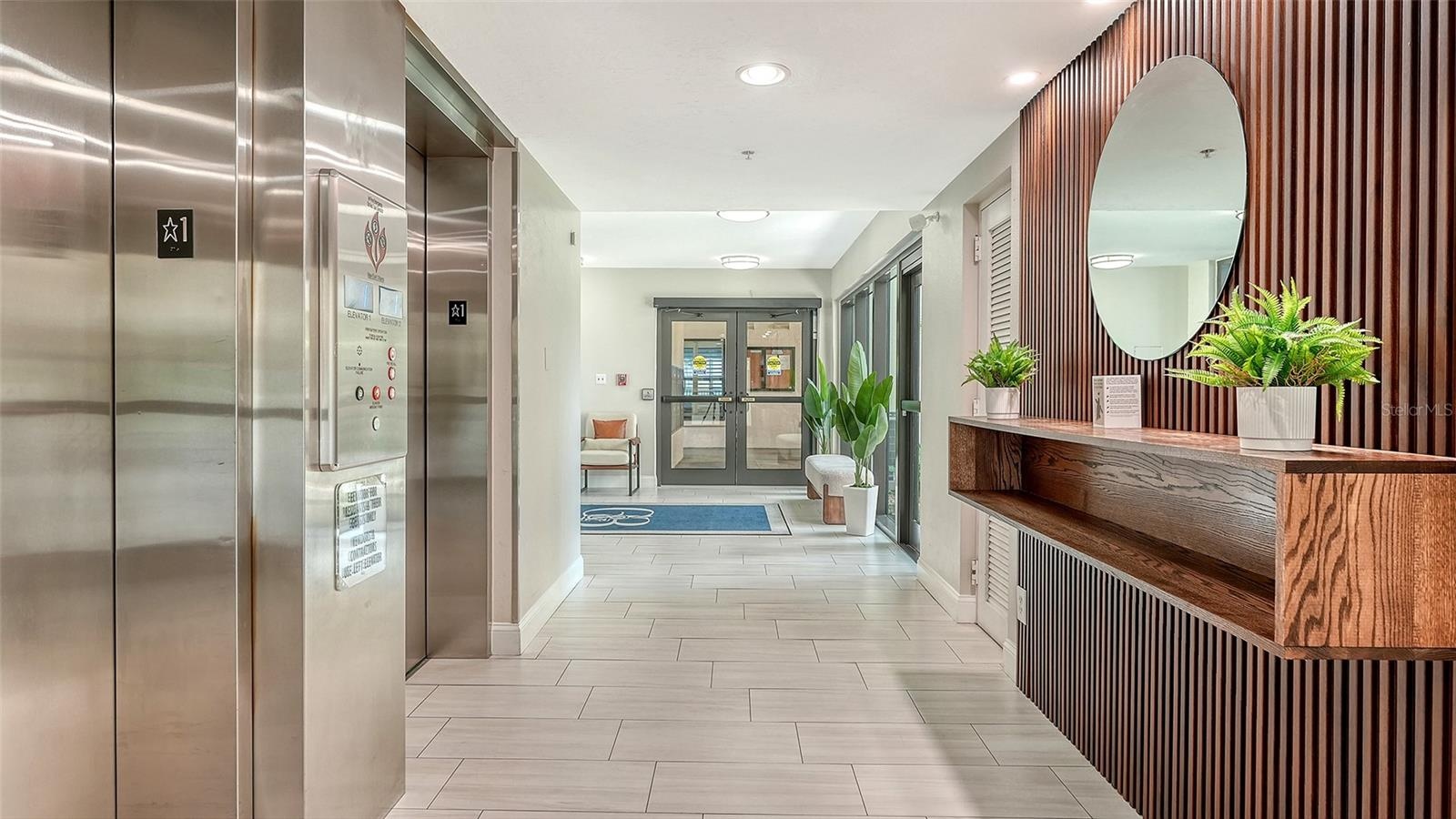 Building F Attractive Lobby Entrance