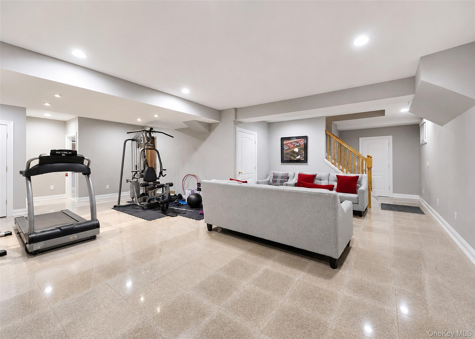 Lower Level Family Room with Gym