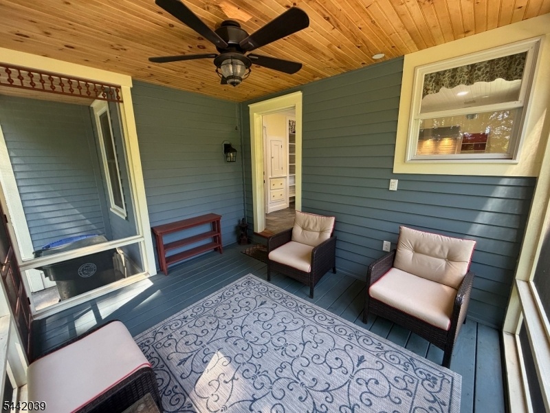 Rear screened porch