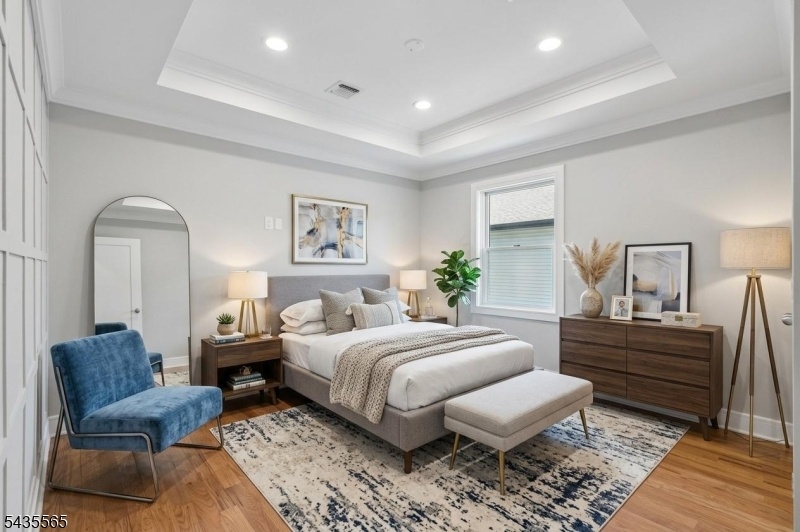 Virtual staged bedroom