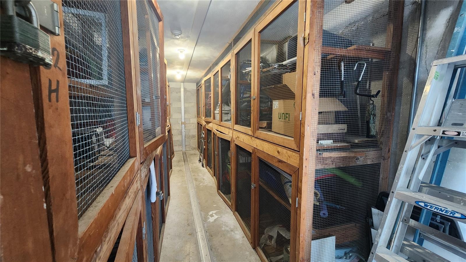 Every unit comes with a secure storage space on the third floor.  This unit's space it the top on on the immediate right