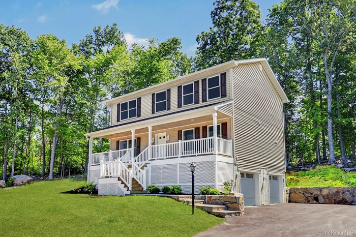 Exterior with two car garage