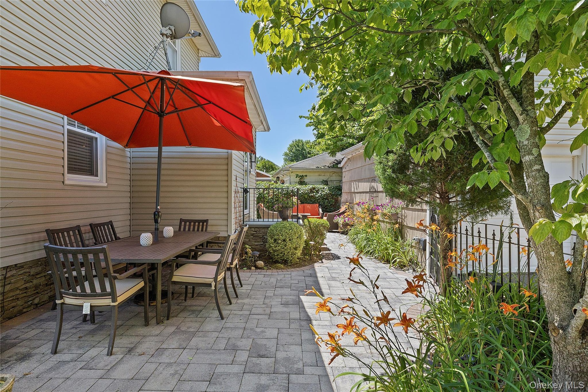 Back paver patio