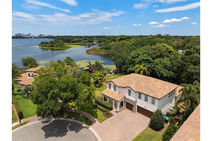 Drone Photo shot with view of Lake Holden