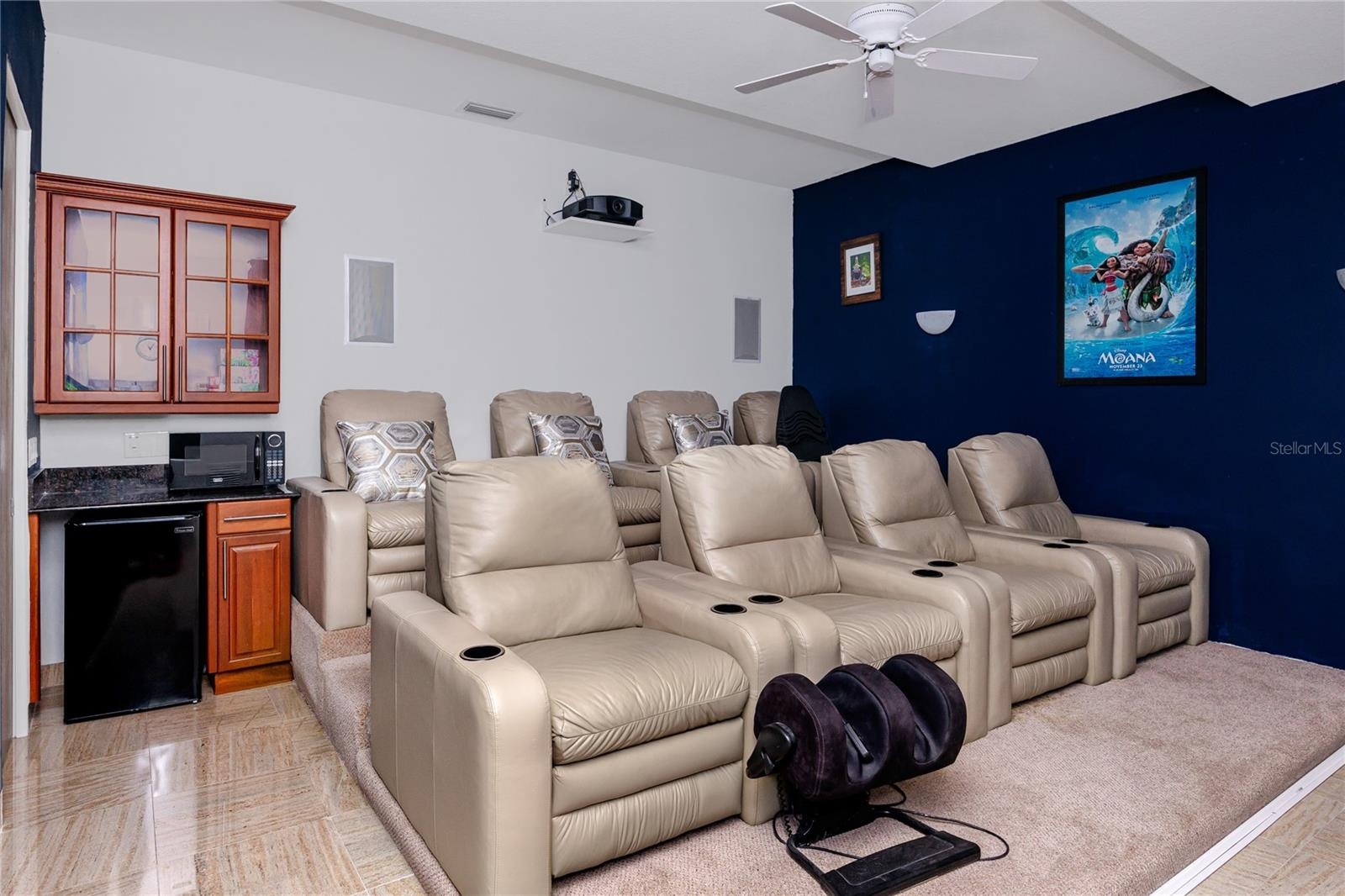 2nd floor Theatre Room - seating for eight
