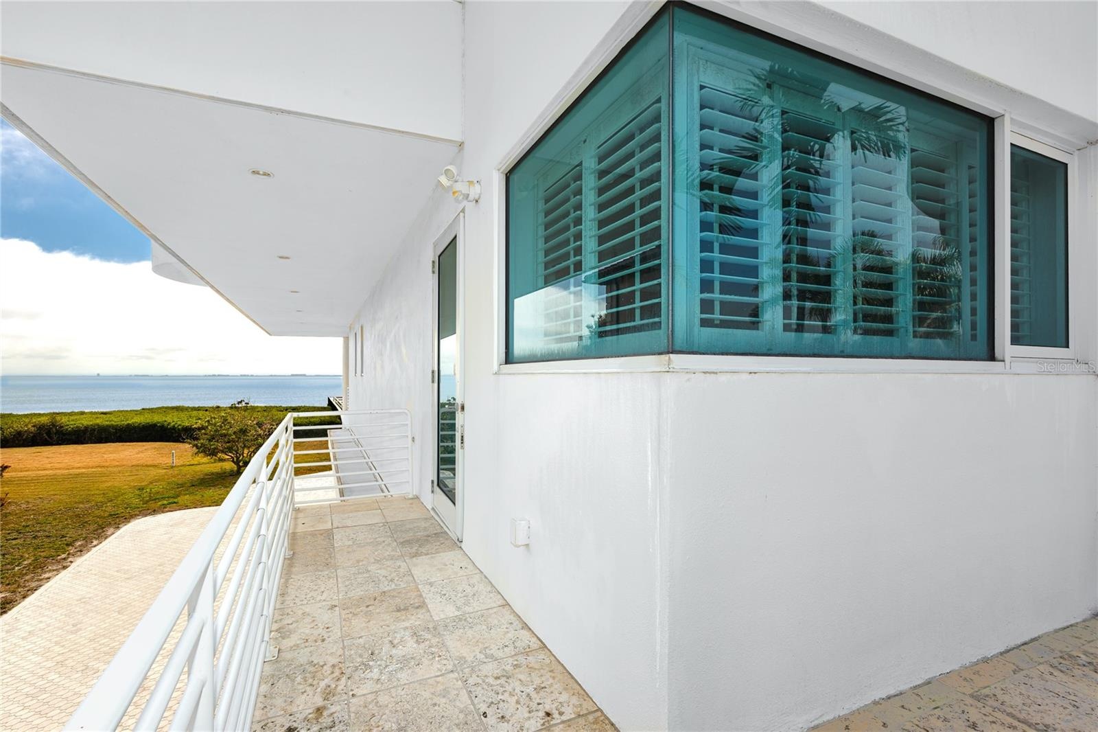 2nd floor balcony off the office