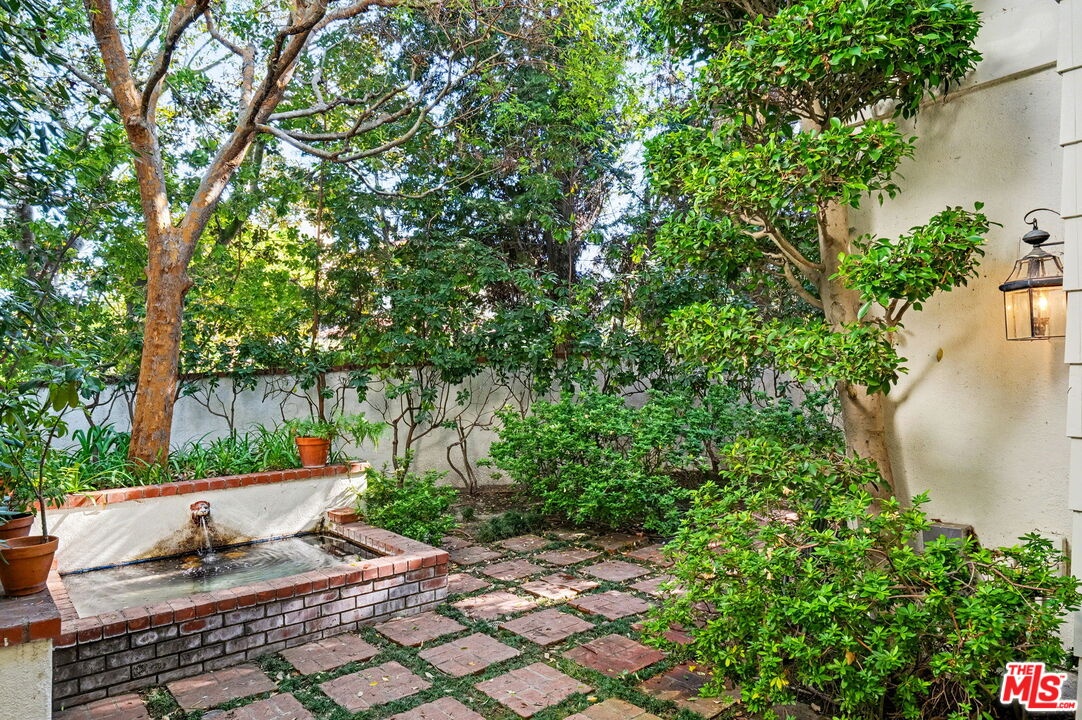 Courtyard off living room