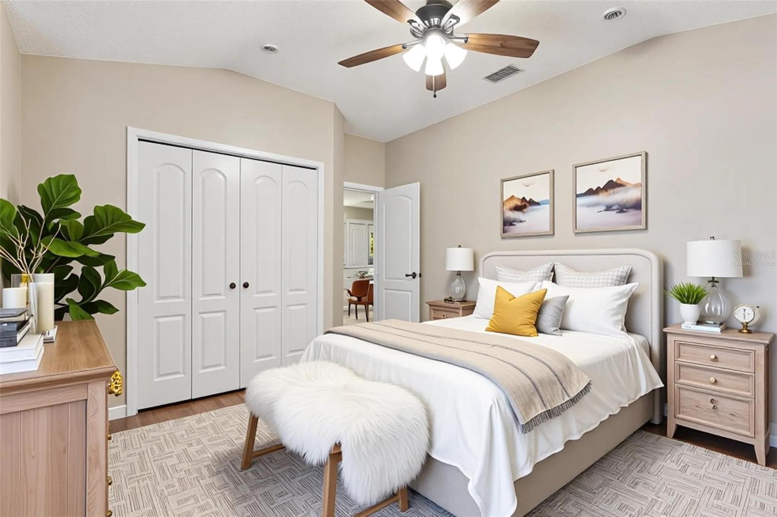 Virtually Staged Bedroom Three