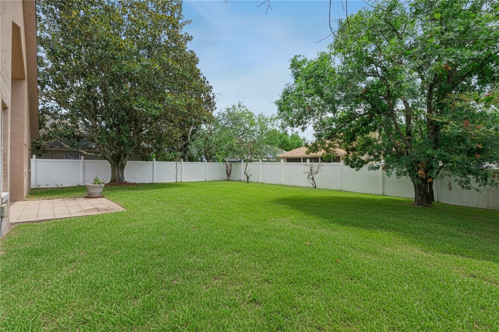 Large fenced lot