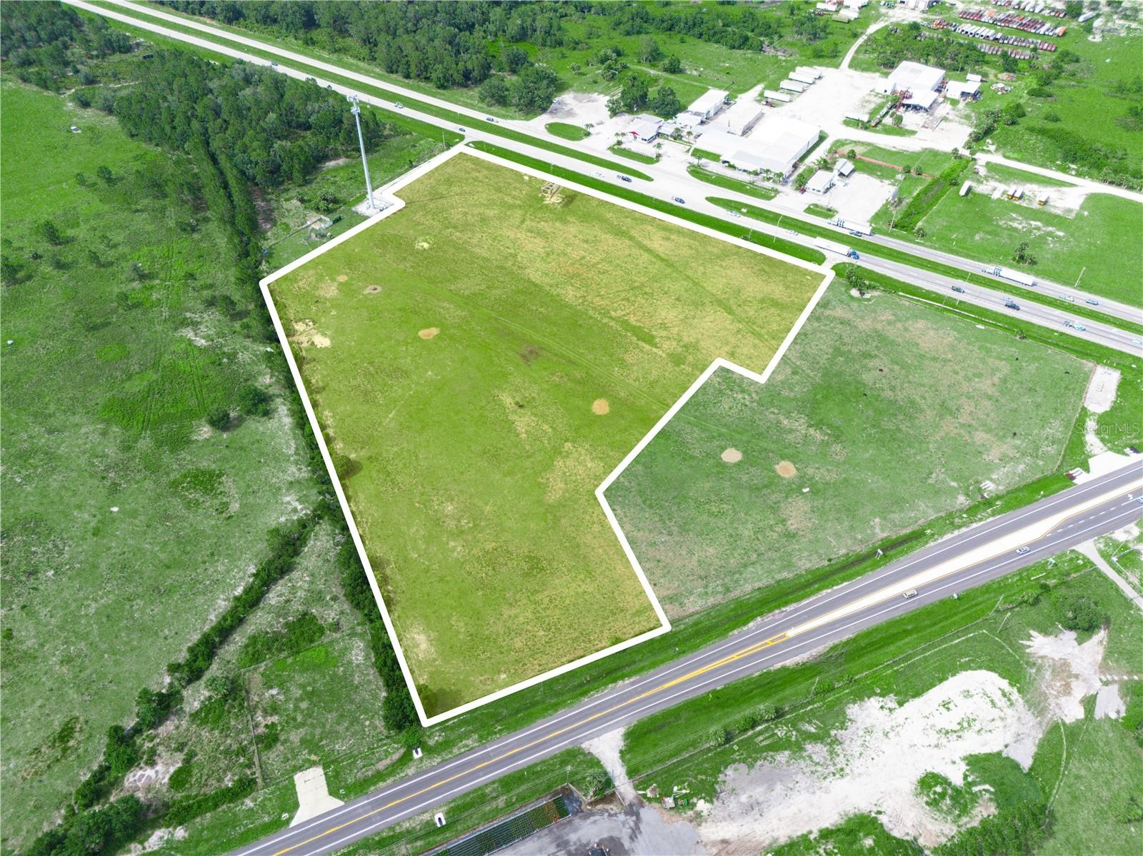Aerial of acreage