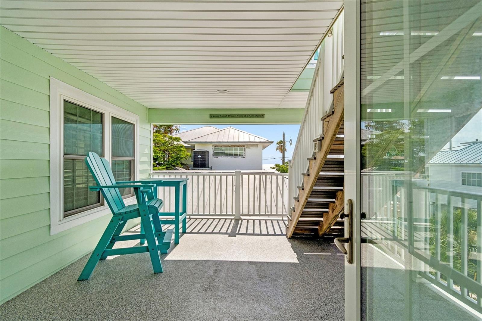 Upstairs porch with Gulf Views