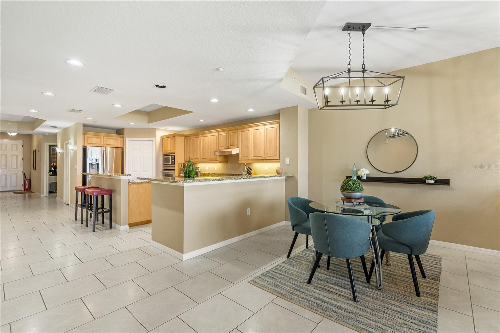 Open Living, Dining, and Kitchen the Heart of the Home