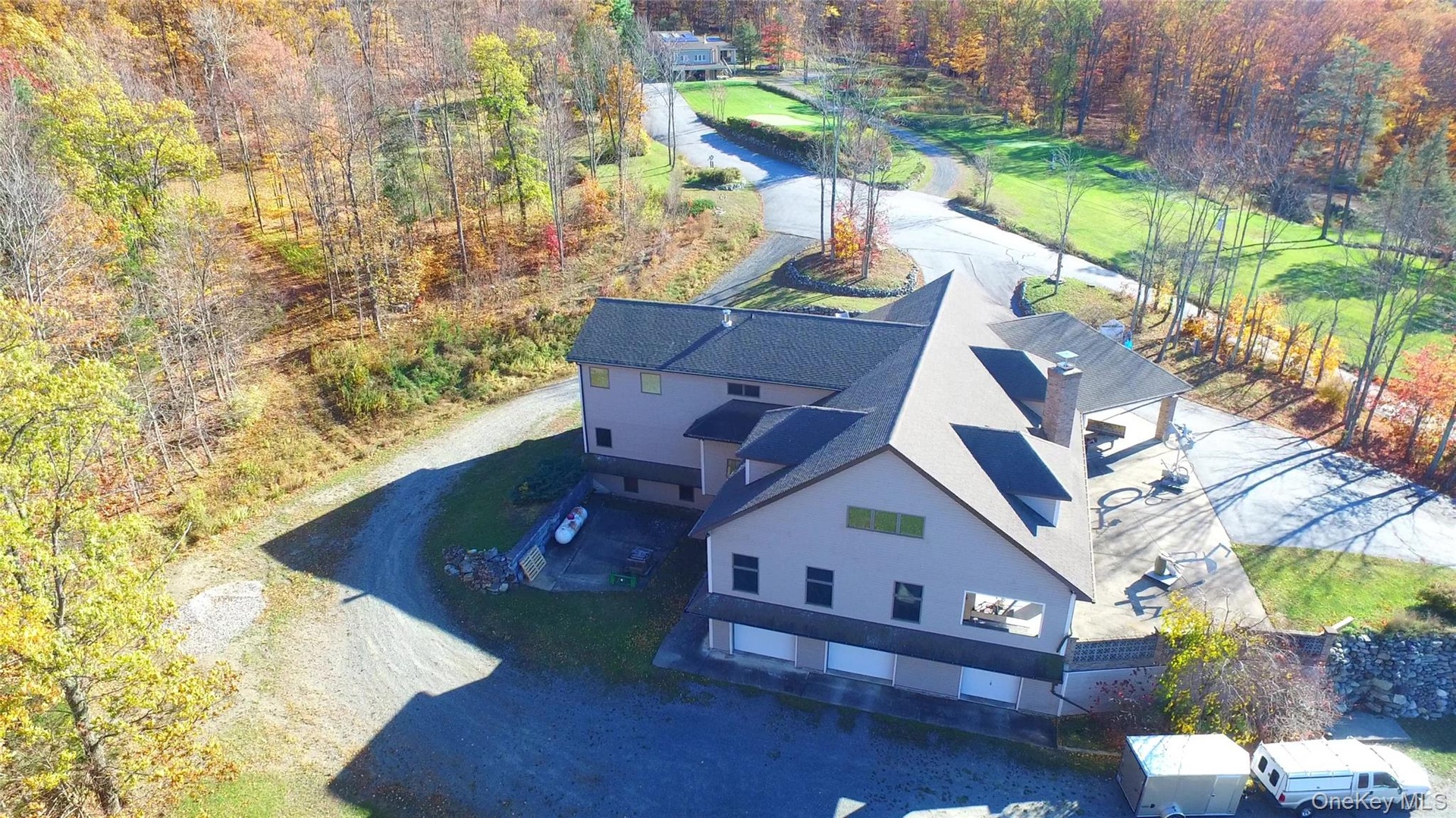 Plenty of garage parking including a massive concrete fireproof vault for storing valuables or additional storage.